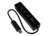Startech 4-Port USB 3.0 Hub with Built-in Cable - Höger vinkel