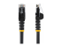 StarTech.com 100ft CAT6 Ethernet Cable, 10 Gigabit Snagless RJ45 650MHz 100W PoE Patch Cord, CAT 6 10GbE UTP Network Cable w/Strain Relief, Black, Wiring is UL Certified/TIA - Framsidan