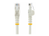 StarTech.com 75ft CAT6 Ethernet Cable, 10 Gigabit Snagless RJ45 650MHz 100W PoE Patch Cord, CAT 6 10GbE UTP Network Cable w/Strain Relief, White, Wiring is UL Certified/TIA - Flera vinklar
