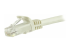 StarTech.com 100ft CAT6 Ethernet Cable, 10 Gigabit Snagless RJ45 650MHz 100W PoE Patch Cord, CAT 6 10GbE UTP Network Cable w/Strain Relief, White, Wiring is UL Certified/TIA - Närbild