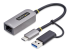 StarTech.com USB-C to Ethernet Adapter w/USB-A Adapter, Realtek RTL8153B - Vänster vinkel